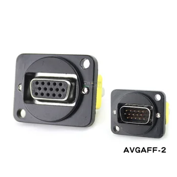 1 шт. VGA-дисплей без припоя DB15-контактный разъем для подключения двухпроходного стыковочного модуля с разъемом для шкафа 86 панель AVGAFF-2