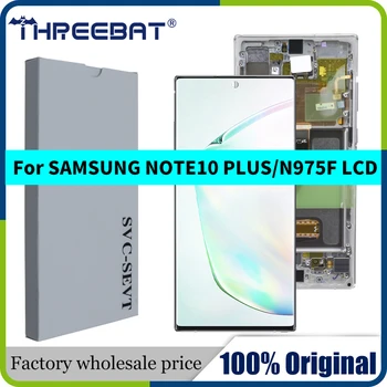 100% Оригинальный Дисплей Для SAMSUNG Galaxy NOTE10 + N975 N975F N9750/DS NOTE10 PLUS ЖК-дисплей С Сенсорным Экраном Запасные Части