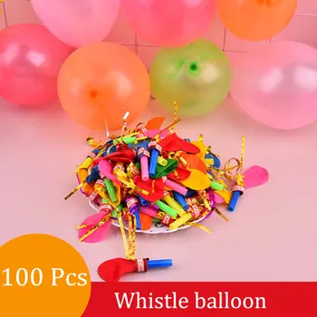 100шт Цветных воздушных шаров-свистунов, Сувениры для вечеринки, игрушки для мальчиков и девочек на День рождения, подарки в школу, Подарочные игрушки, Шкатулка с сокровищами класса
