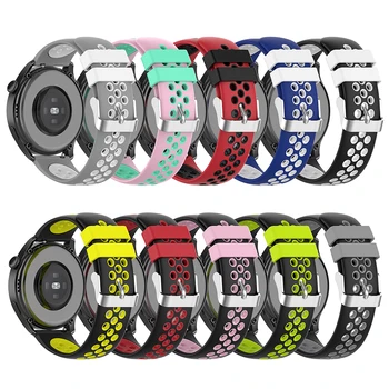 18 мм 20 мм 22 мм Силиконовый Ремешок Для Garmin Venu 2S 2 Plus Venu SQ Smart Watch Ремешок для Huawei Watch GT2/3 42 мм 46 мм Браслет
