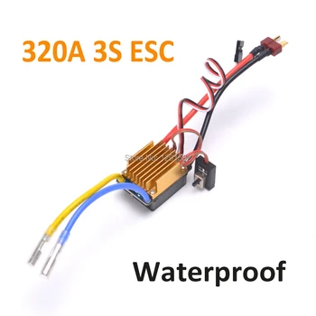 320A Матовый электронный регулятор скорости ESC 3S с Т-образным разъемом 5V 3A BEC для 1/10 радиоуправляемого автомобиля Водонепроницаемый