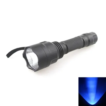 C8 365nm УФ-факел Инспекционного обнаружения Ультрафиолетовый фонарик SEOUL 5W 365nm Blacklight для домашних Животных Детектор Пятен (1x18650)