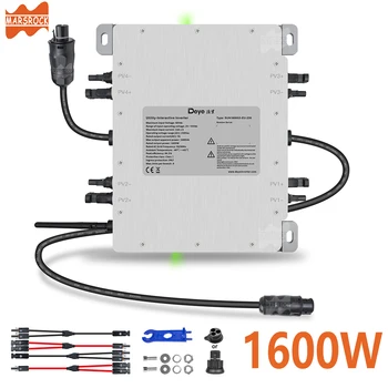DEYE 1600WG3 INMETRO VDE IEC Grid Tie Микро Солнечный инвертор С ограничителем 4 MPPT IP67 Со Встроенным Wi-Fi, поставляется из ЕС, Бразилии, США