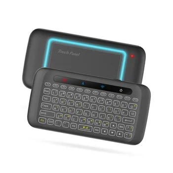 H20 Беспроводная клавиатура с подсветкой 2,4 ГГц, пульт дистанционного управления Air Mouse, Сенсорная панель, Сменная клавиатура для Android Tv Box