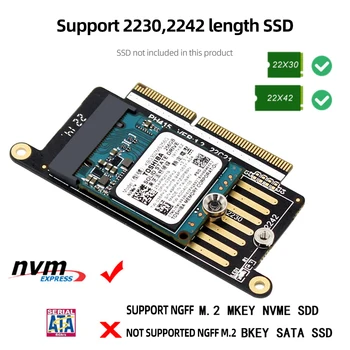 M.2 NVME M Key SSD Адаптер Кард-ридер для MACBOOK PRO 2016/2017 A1708 Подключи и Играй Конвертер Внешнего Жесткого Диска CF Card
