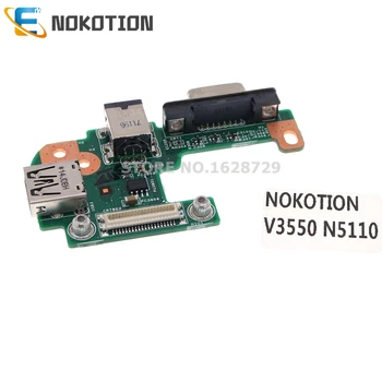 NOKOTION Для Dell N5110 V3550 Разъем питания постоянного тока Плата порта VGA USB2.0 DQ15DN15 CRT 48.4IF05.021 48.4IF05.011