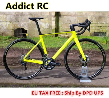 T1000 UD Addict RC Disc Complete Carbon Road Bike Полный Велосипед 105 R7020 ULTEGRA R8020 Groupset 50 мм Колесная Пара CX9 Дисковые Ступицы
