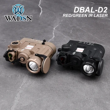 WADSN DBAL D2 MKII Зеленый/Красный Лазерный Индикатор прицела Белый Оружейный Фонарик ИК-Лазер Подходит Для Страйкбола Охотничьего 20 мм Рельса PEQ NGAL