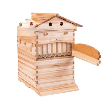 Автоматический деревянный ящик для пчел Пчелиное гнездо 7шт Оборудование для пчеловодства Высокое качество сбора меда Пчеловодом