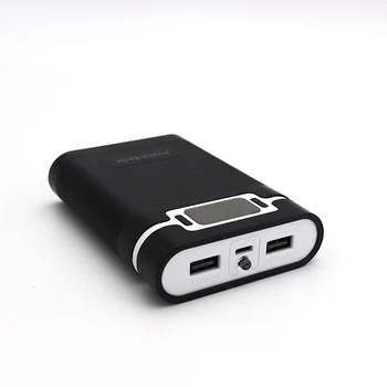 аккумулятор 4шт 18650 Чехол для банка питания DIY Коробка для хранения заряда 5 В Двойной USB Type C Интерфейс Android Micro USB для смартфонов