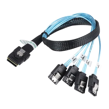 Внутренний кабель Mini SAS SFF-8087 36P для подключения к 4 целевым кабелям прямого подключения SATA 7P