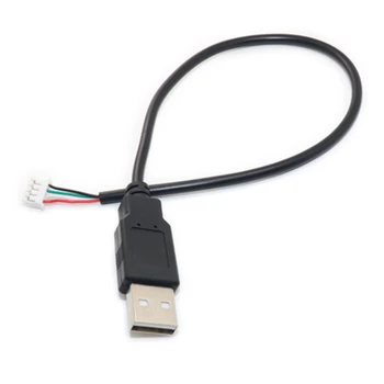 Высокая передача данных от USB к PH1.5 Удлинительный кабель PH1.5 Женский к USB 2.0 Мужской к 4-контактному кабелю для передачи данных Черный 30 см / 12 дюймов