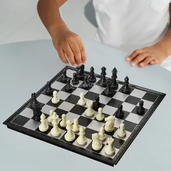 Горячие Портативные Дорожные Магнитные Шахматы 2022 Пластиковая доска Турнирный Шахматный набор Прочная Международная Шахматная партия