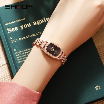 Женские часы SANDA, люксовый бренд, водонепроницаемые ручные часы, браслет из нержавеющей стали для женщин, наручные часы, Новинка в Girl Watch