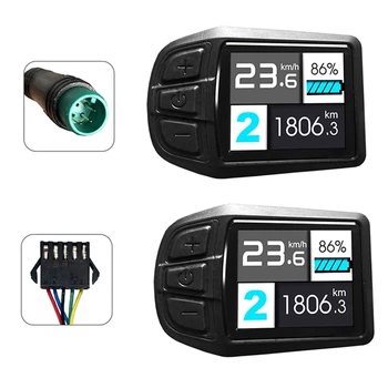 ЖК-дисплей TFT UKC3 Индикатор скорости заряда батареи для электрического велосипеда Комплект для переоборудования двигателя 24 В 36 В 48 В