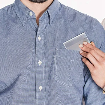 Карманный пластиковый бумажник для карт из 9 предметов, тонкий мужской прозрачный бумажник для визитных карточек