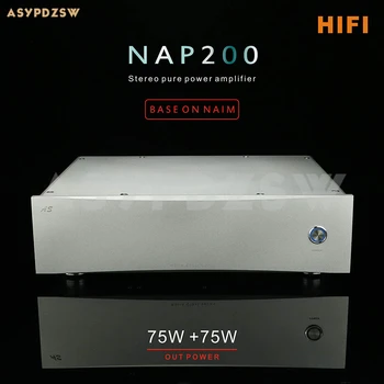 Классический Полностью серебристый стереоусилитель NAP200 на базе NAIM 75 Вт + 75 Вт