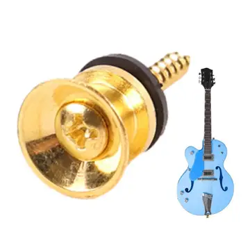 Кнопки для гитарного ремня Металлические ремешки для акустической гитары 2шт Кнопки блокировки ремешка в виде гриба для акустической гитары Электрогитары