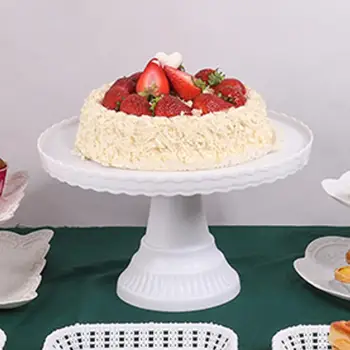 Многоразовая прочная десертная тарелка с волнистым дизайном, 3 цвета, Износостойкая подставка для десерта для свадьбы