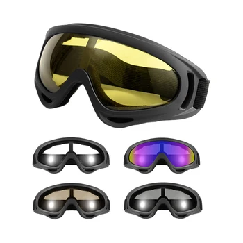 Мотоциклетные очки, зимние ветрозащитные лыжные очки, Спорт на открытом воздухе, Внедорожный шлем, очки, Пыленепроницаемые велосипедные солнцезащитные очки UV400