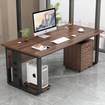Настольные компьютерные Офисные Столы Boss Для одного человека Комбинированные Офисные столы Коммерческое оборудование Mesa Escritorio QF50OD