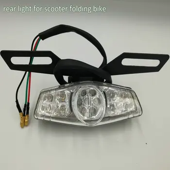 Новый задний фонарь с поддержкой электрического скутера MTB, подсветки номерного знака, светодиодного стоп-сигнала для мобильности, аварийного сигнала для ночного движения, для квадроциклов