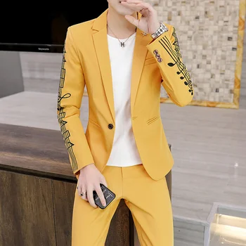 Новый Мужской костюм Slim Корейской версии Small Suit Youth Casual Красавчик Уилл Уэст Мужской Трендовый костюм Homme костюм