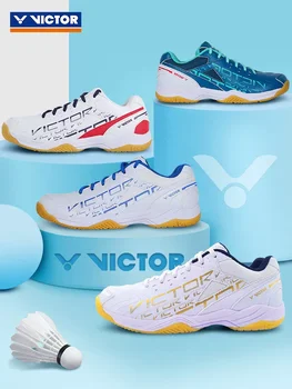 Обувь для бадминтона, Новинка 2023 года, оригинальная Victor Для мужчин и женщин, нескользящие спортивные кроссовки на подушечках, теннис