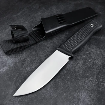 Охотничий нож FONE с фиксированным лезвием ABS Ручка с ножнами с простым лезвием Edc для самообороны на открытом воздухе Карманный нож для кемпинга и рыбалки