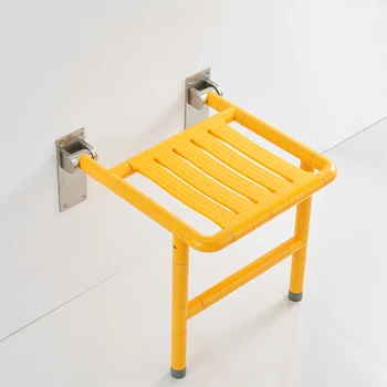 Подвесной стул для ванной и душа из нержавеющей стали, нескользящий Складной стул без барьеров, мебель для ванной комнаты, складной стул