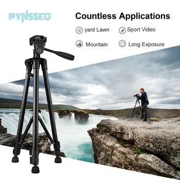 Профессиональный штатив для цифровой камеры PYNSSEU с зажимом для телефона Модель 3366 Штатив для камеры Nikon SLR DSLR для путешествий в горах