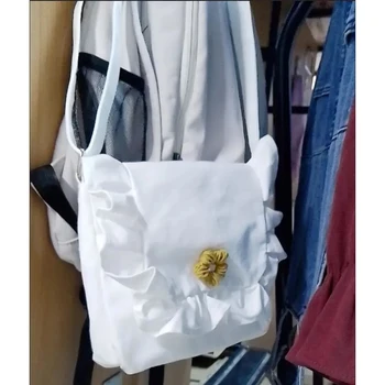 Холщовая женская сумка, кружевная сумка через плечо, Новая школьная сумочка 01-SB-hbxkbd