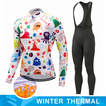 Хорошо продается Зимний комплект из термо-флисовой велосипедной майки, велосипедная одежда, супер теплая одежда для горных велосипедов, комплект одежды для гоночных велосипедов