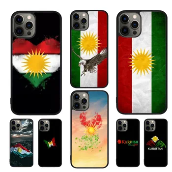 Чехол для телефона с флагом Курдистана для iPhone 15 13 12 11 14 Pro Max Mini X XR XS MAX SE 2020 7 8 14 Plus Cover coque